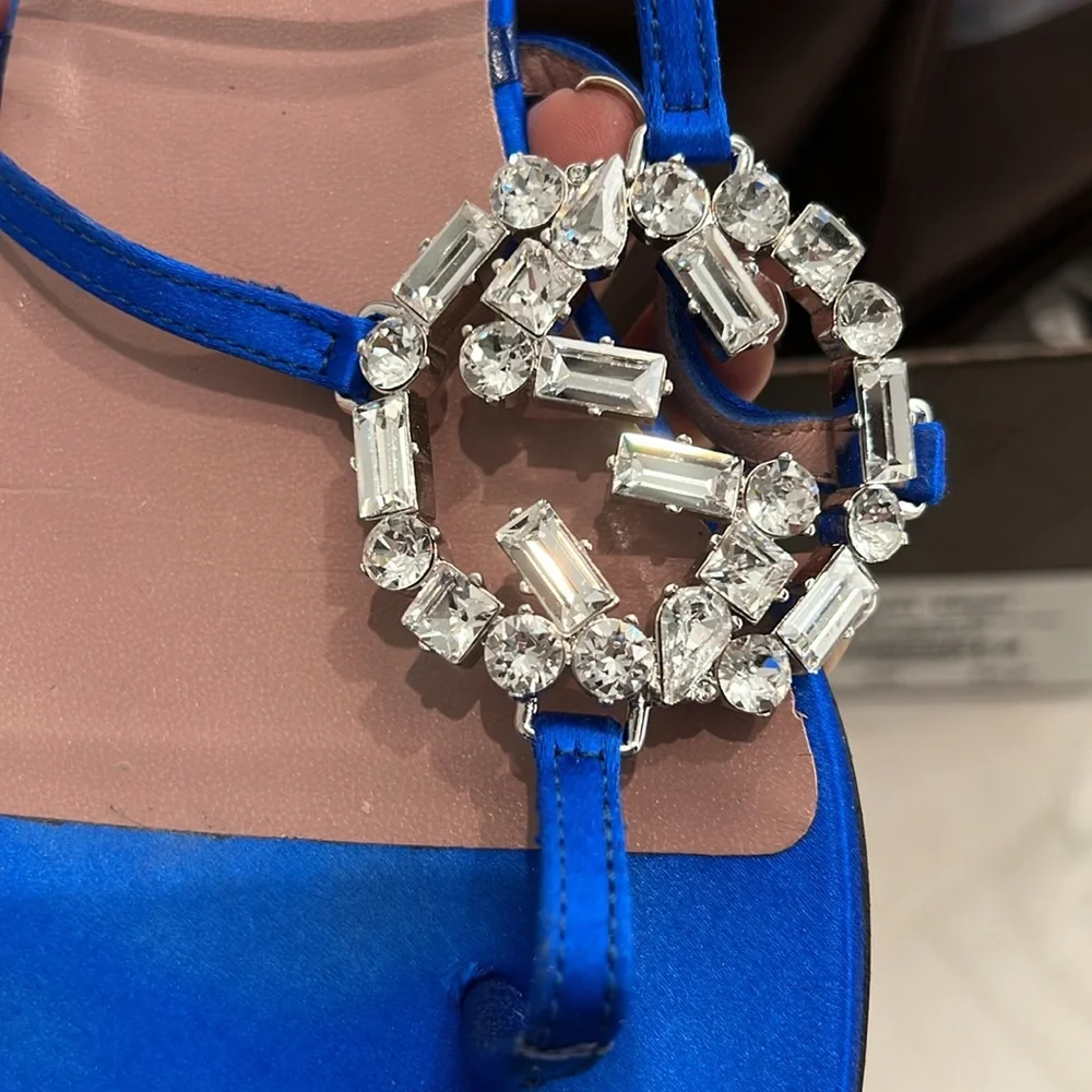 Gucci sandals,size 5 ,royal blue - Picture 2 of 4